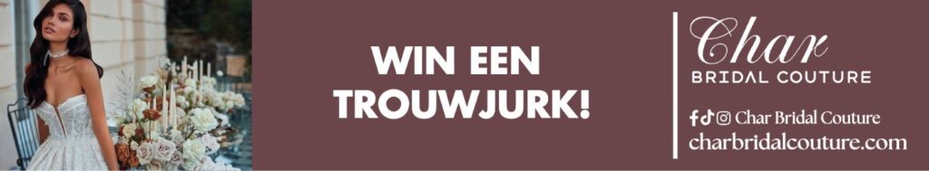 Spandoek van Char Bridal Couture: win een trouwjurk