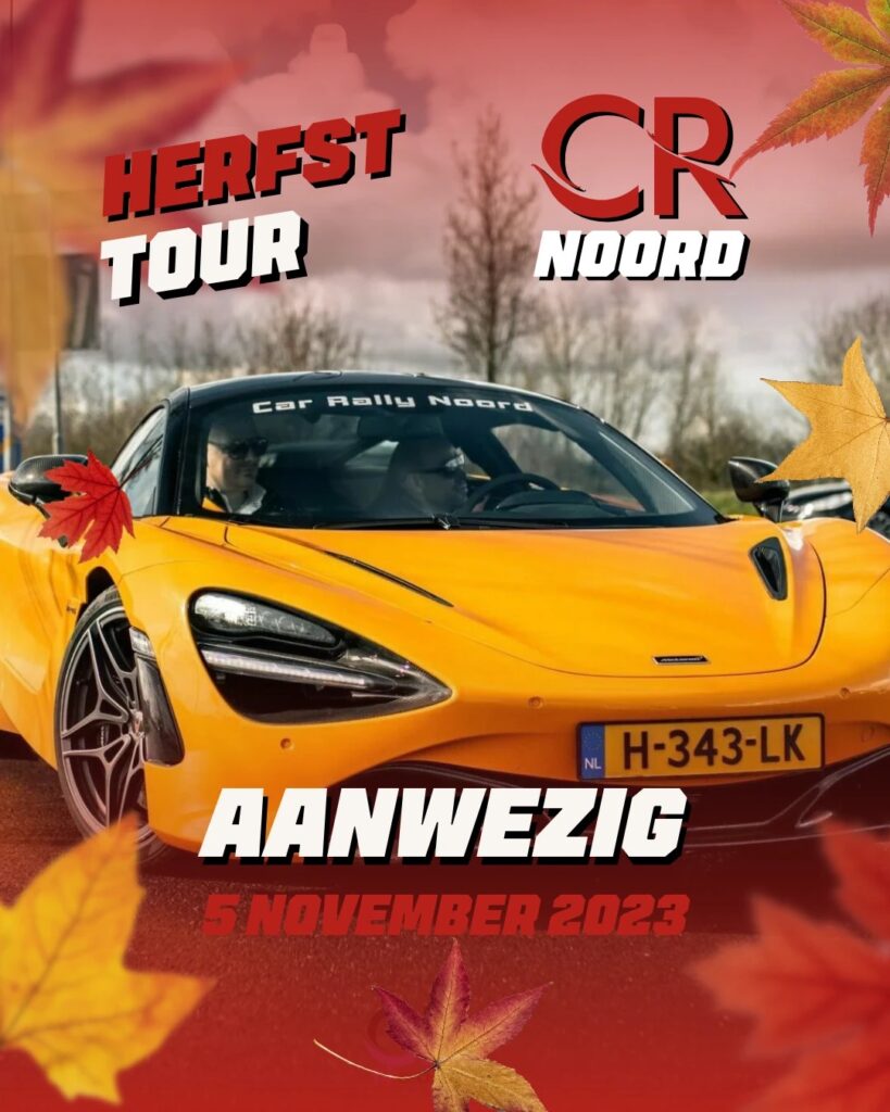 Post van Car Rally Noord: Herfst Tour, 5 november 2023