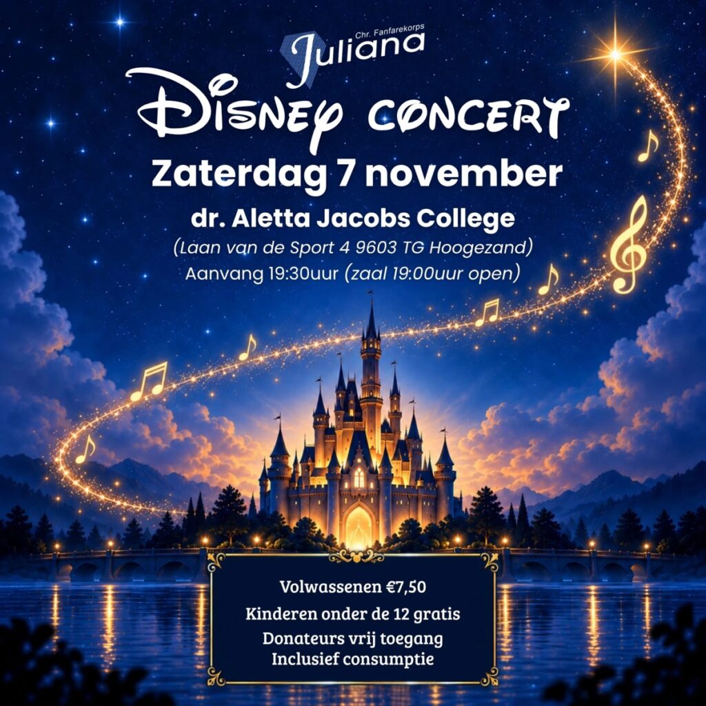 Concertpost van Juliana: Disney Concert