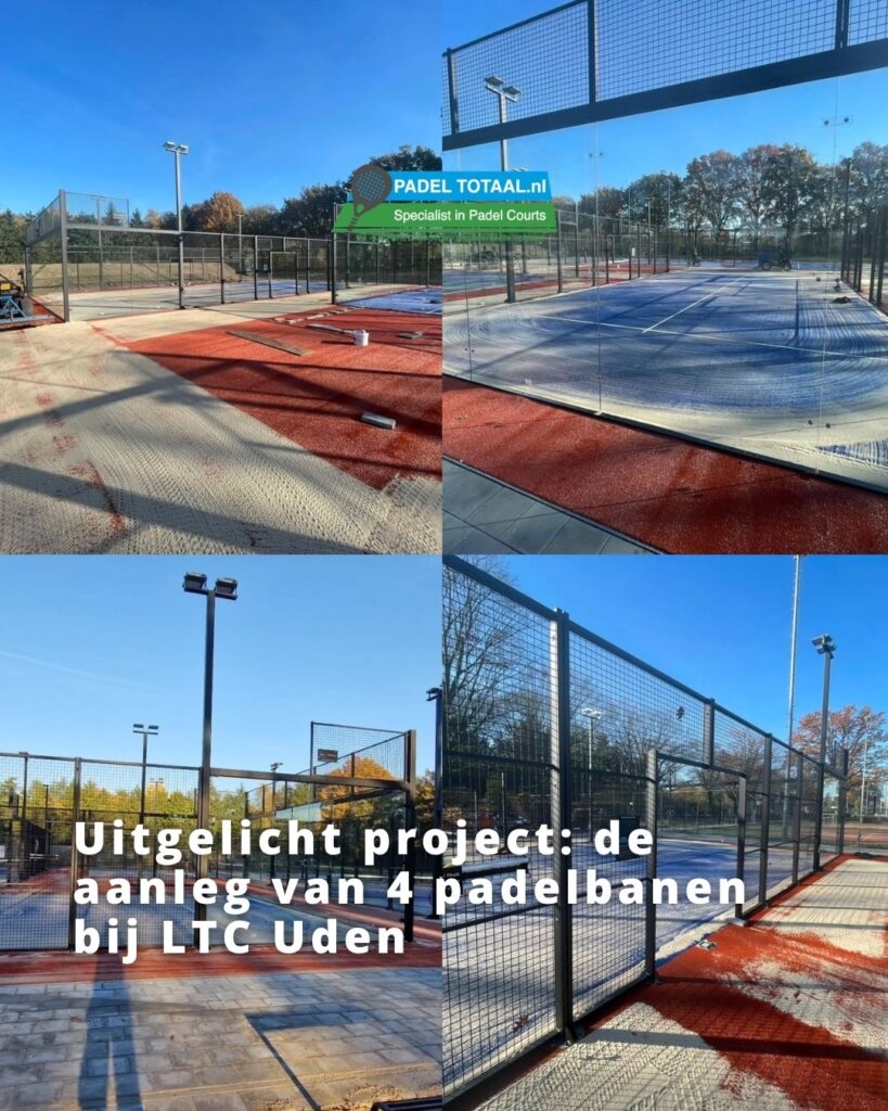 Post van Padel Totaal: aanleg van vier padelbanen bij LTC Uden
